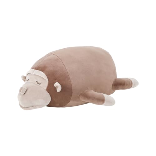 りぶはあと ボルスタークッション マシュマロアニマル ゴリラのボンゴ (全長約27cm) ふわふわ もちもち 48928-92