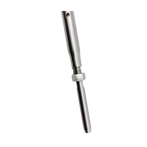 Prolinemax Turnbuckle de Quijada y Tenedor para Cable de Acero Inoxidable T316 3/16" con Rosca de 3/8" miniatura 5