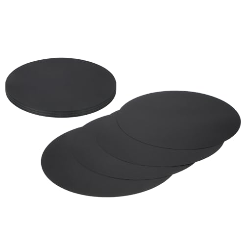 Découpes rondes en carton noir 38,1 cm sourcing map pour projets créatifs (Lot de 24)