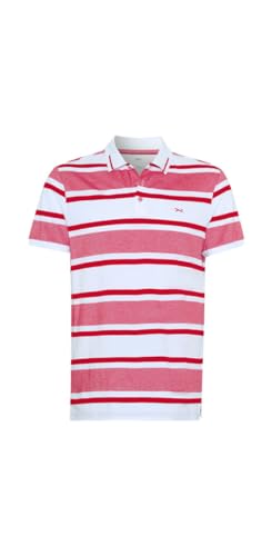 Brax Herren Style Parker S Poloshirt in Sportiver Two-Tone-Optik Polohemd, Signal RED, M