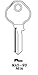 JMA Key blank, JMA MAS9DE for Master M16/27K
