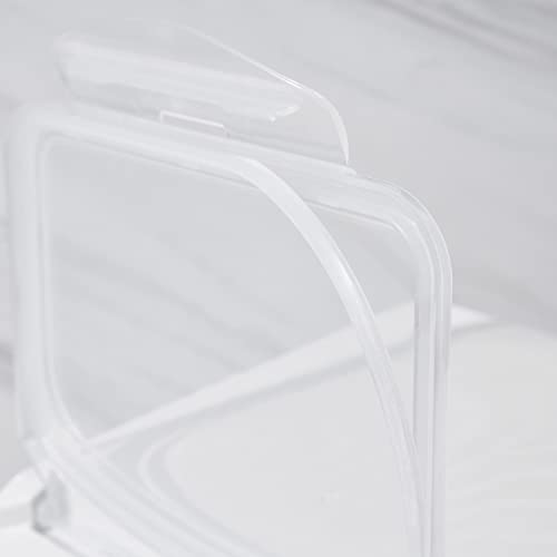 Hanamya 10 Liter / 20 Lbs Rice Storage Container With Measuring Cup, Bpa Free, For Rice | Grain | Pet Food | Flour, 2 Counts, Clear #TOP6