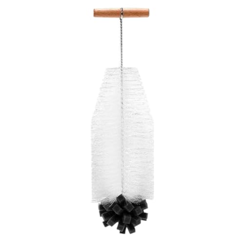 Cepillo de tetinas para bebés, limpiador de mango largo para lentes | cepillo versátil de 33 cm con cabezal de esponja para espacios estrechos, cocina, vajilla y viajes