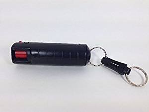 Pepper Shot 1/2 oz w/Black Injection Molded Holster & Quick Key Release Key Chain