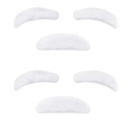 White Old Man Mustache and Eyebrow 100th Days of School Costume Accessories Fake Grandpa Mustaches