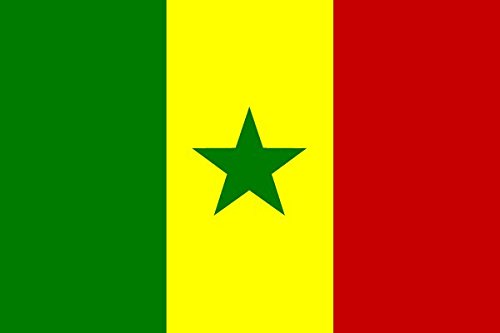 Adesivo Altamente dettagliata Africa Map con bandiere del paese
