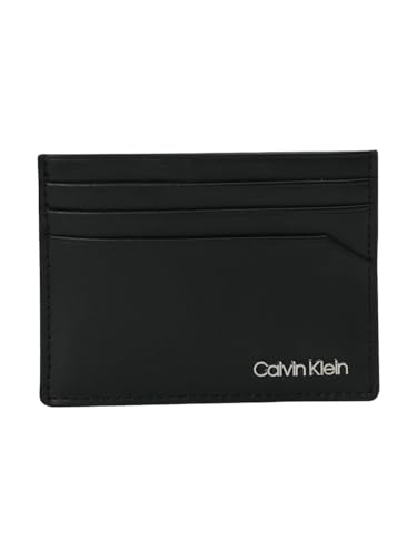 Image of Solid Black Leather Card Wallet