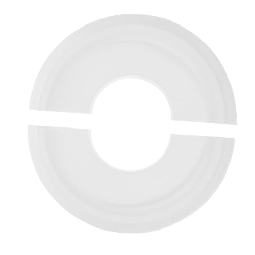 Cabilock Medallón de Techo Blanco de PU Resistente y Duradero Accesorio Decorativo para Lámparas Colgantes Base para Luminarias Diseño Práctico y Fácil de Limpiar para y Oficinas Exterior
