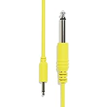 1 Pack - Set of 1 piece, 1 color & 1 length Mono Modular Patch Cables - 1 x TS 3.5 mm 1/8" & 1 x TS 6.35 mm 1/4" Suitable for your Eurorack modular synthesizer, or other general patching duties, where a mono 3.5mm to 6.35mm cable is needed Fully mold...