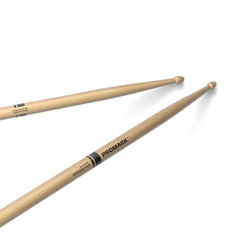 Image of ProMark Rebound 5AB Hickory Drumsticks - Crafted for Resilience and Precision - Acorn Wood Tip for Larger Sweet Spot - 1 Pair