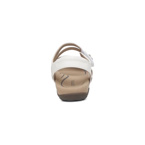 Image of Aetrex Women's Jess Orthopedic Adjustable Quarter Strap Sandals - Comfort Memory Foam Fashion Flat Womens Sandals with Arch Support