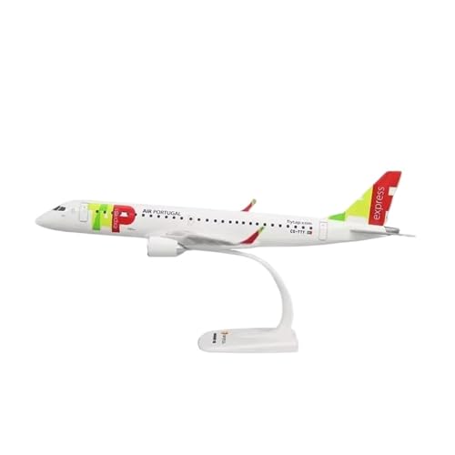 Avión de Juguete E-195 Tap Portugal de Metal para Decoración de Despachos y Oficinas