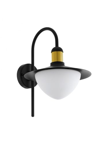 Applique d'extérieur moderne noire GL0725 pour illuminer une entrée sombre de jardin