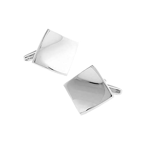 Mancuernillas plateadas Daesar para camisa de hombre miniatura 1