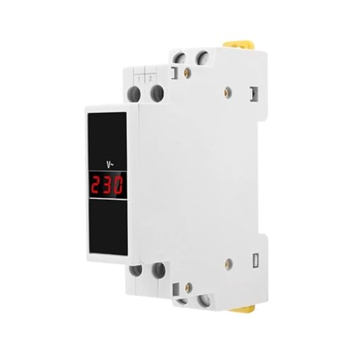 Voltmètre numérique de tension AC 80-500V pour rail modulaire