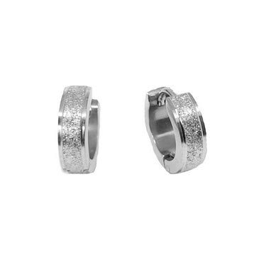 Brinco Masculino Argola 10mm Diâmetro Aço Cirúrgico Brilhos