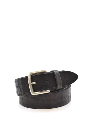 Ceinture homme marron Yes-zee X712 vm00 en cuir de qualité