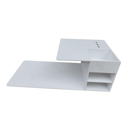 Console acrylique blanche pour greffe de cils Alipis à compartiments