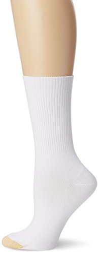 Gold Toe Women's Ultra Soft Providence Turn Cuff Socks, 3 Pairs, White, Shoe Size: 6-9