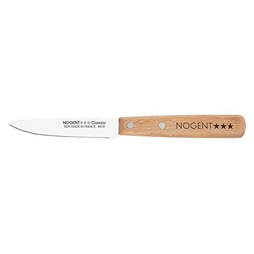NOGENT*** OFFICE MES 9 cm Klassiek beukenhout - CRANTEE 1 mm