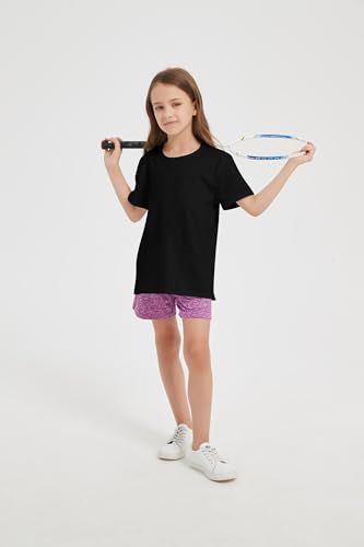 Image of 2-Pack Kids Cotton T-Shirts Short Sleeve Basic Tops for Toddlers Boys Girls