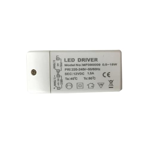 Pilote LED 18W transformateur 12V DC adaptateur bande lumineuse downlight