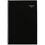 AT-A-GLANCE 2024 Monthly Planner, DayMinder, 8' x 12', Large, Faux Leather, Black (SK200)