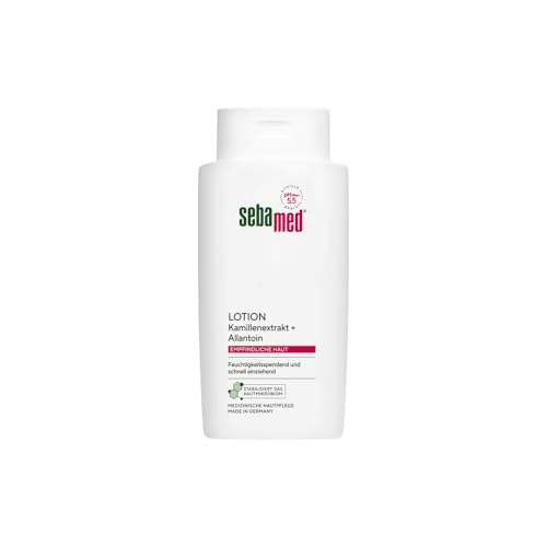 Sebamed Lotion 400 ml, Bodylotion für Männer und Frauen, für empfindliche und trockene Haut, feuchtigkeitsspendend und schnell einziehend, mit Kamillenextrakt und Allantoin