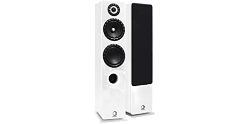 Elipson Prestige Facet 14F Blanc Enceintes Colonnes (la Paire) - Les Beatles, Paul McCartney, John Lennon, RIngo Starr, George Harrison Elipson Prestige Facet 14F Blanc Enceintes Colonnes (la Paire)