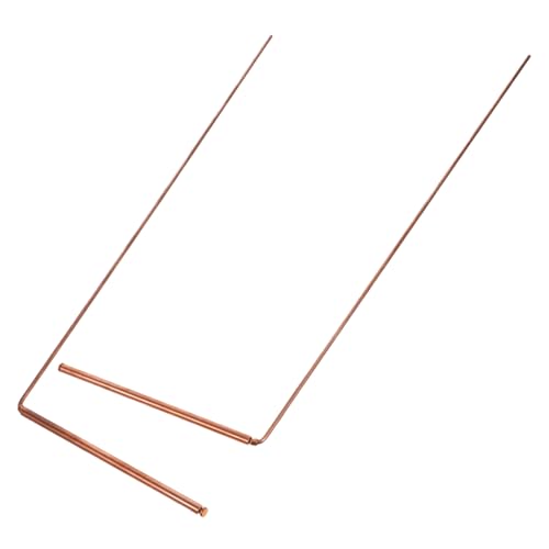 CATIEBYE 2pcs Brass Prospecting Rods Ghost Hunting Equipment for Energy Dowsing