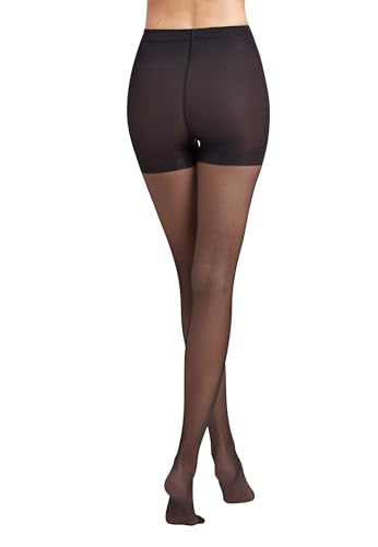 Wolford Individual 10 Control Top Tights For Women Sheer Support Pantyhose Waist Sculpting Cotton Gusset Soft Waistband2
