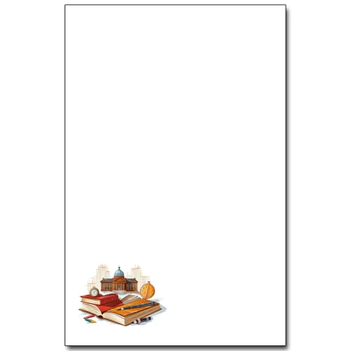 Personalized Watercolor Government Civics Teacher Notepad Gift