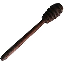Honey Dipper Wand Natural Black Walnut Honey Stirring Stick Jam Viscous Liquids Reusable Washable Comfortable Grip for Tea Toast