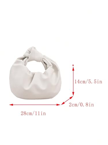 Image of GORGLITTER Women's Cute Hobo Bag Ruched Twist PU Leather Clutch Purse Handbag with Magnetic Closure | Cute
