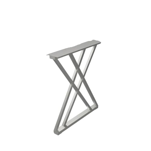 Pied de table en métal acier inoxydable finition silver de haute qualité