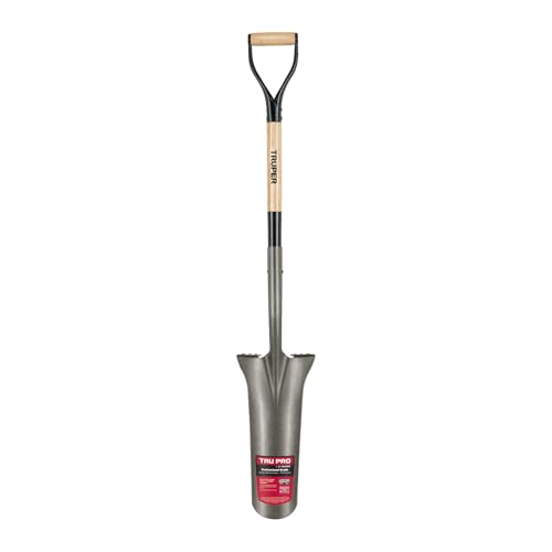 Pala de drenaje Truper Tru Pro 16 pulg con mango de madera premium miniatura 1
