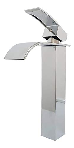 Torneira Metal Cromado Com Misturador Cascata Alta Tm 1030