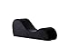 Container Furniture Direct Flowline Yoga Chaise Lounge Chair for Stretching, Relaxation & Exercise, Ergonomic Design with High-Density Foam Core & Removable Machine-Washable Cover, Black