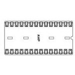 TE Connectivity/AMP Brand, 2-641267-1-20Pack, Conn DIP Socket SKT 28 POS 2.54mm Solder ST Thru-Hole Tube