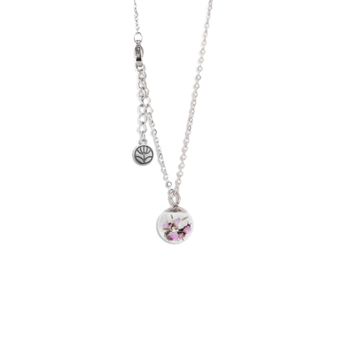 Collier ras du cou Erica le cadeau idéal en fleurs naturelles et verre pour femme élégante