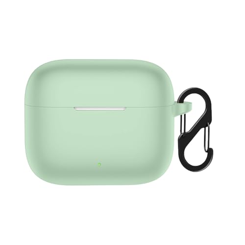 Image of Anvique Silicone Protective Case Cover for Oppo Enco Buds 3 Pro, Earbuds Accessories (Matcha Green S)