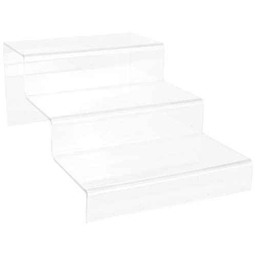 Holibanna 3-Layer Acrylic Display Holder for Shoes Vertical Shoe Rack Storage Rack Display Stand Bag