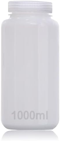 DKBT Wide Mouth Bottle, 1000 ml, Plastic Bottle, Empty Laboratory...
