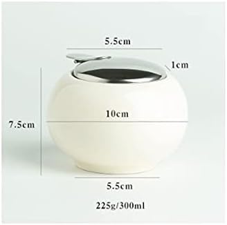 Spice boxs Ceramic Spice Jar for Kitchen，One-Hand Opening Design，Can Contain Salt, Sugar and Other Seasonings(Rojo)
