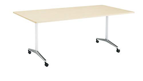 �y���[�J�[�z���E�ݒu�E�g���z�R�N�� �~�[�e�B���O�e�[�u�� JUTO MT-JTTR211PMT1-C �p�`�V�� T���r ���E���h�R�[�i�[ ��210×���s100cm �V�i�`�������I�[�N/�r�z���C�g �L���X�^�[�t