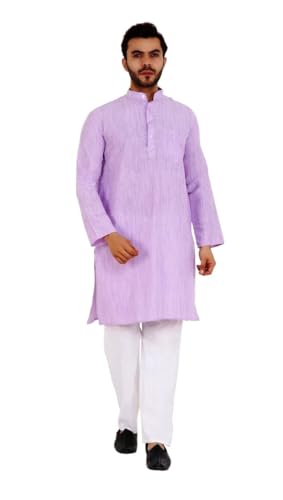 Image of Men's Khadie Cotton Relaxed Straight Kurta