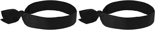 Image of Ergodyne Cooling Bandana, Pack of 2, Lime Black | Evaporative Polymer Crystals | Cooling Relief | Adjustable Tie Fit
