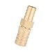 Adfaga Heavy Duty Brass Barb Reducer Connector High Pressure Pipe Fitting with Quick Connect Barb Joints for Industrial Plumbing Systems 19mm to 25mm Size Options (19-25mm)