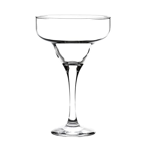 LAV 6X Clear 300ml Misket Magarita Glasses - Espresso Martini Champagne Cocktail Gin Wine Drinking Party Coupe Glass Set