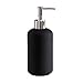Dozownik mydła do łazienki Ceramiczna butelka balsamowa zmywarka płynna szampon do mydła Dozownik Home Łazienka Kuchnia Pure Black 420ml / 14.8oz Dozownik do mydła w płynie